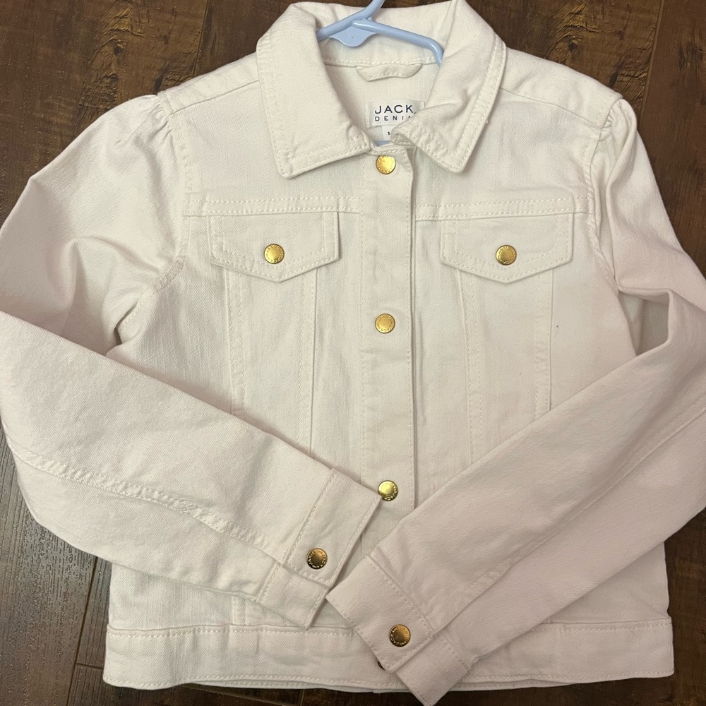 Janie and Jack white denim jacket